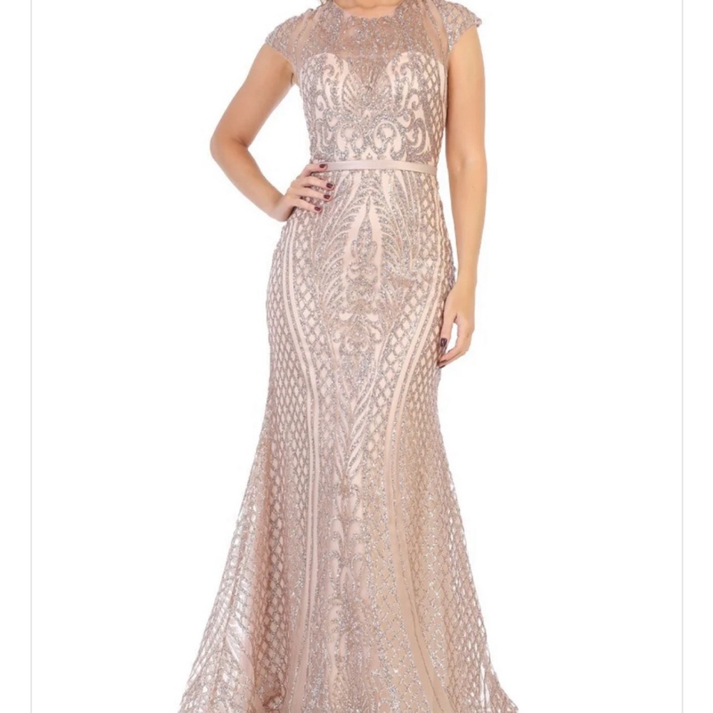 Let’s Evening Gown - Champagne rose